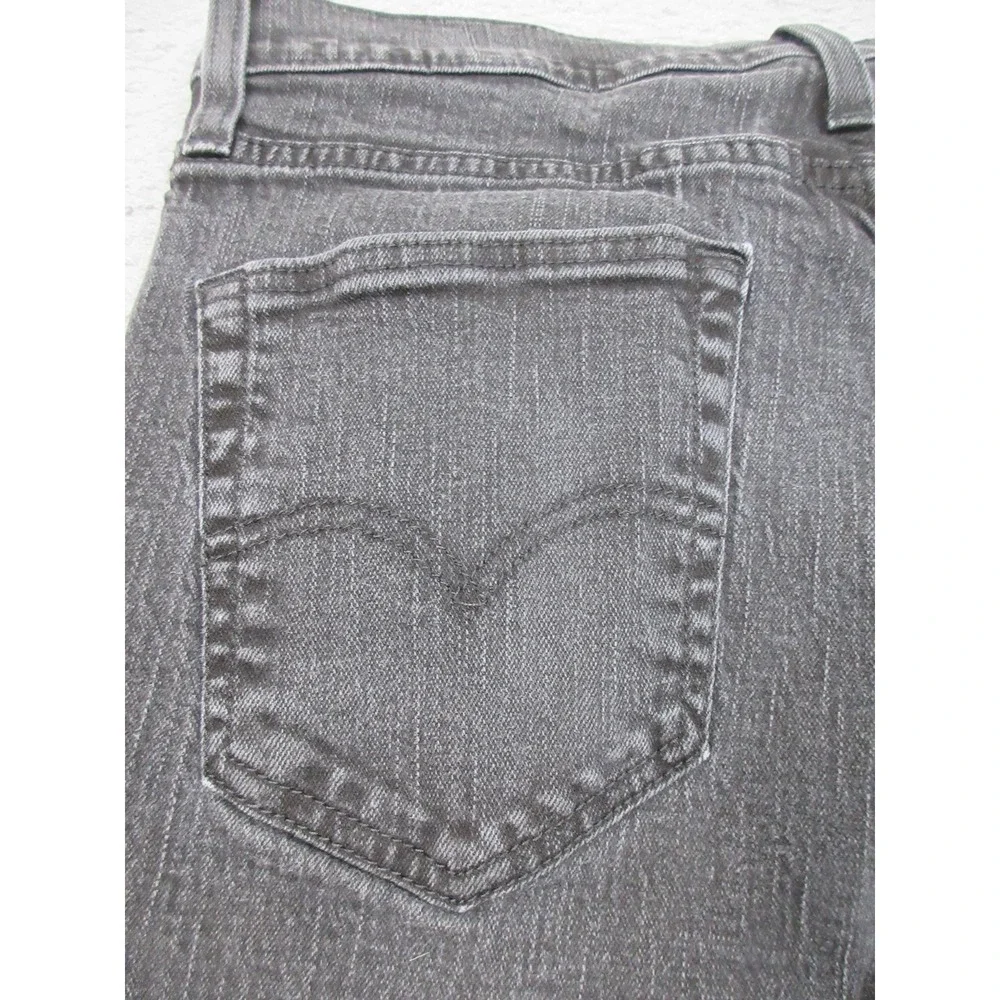 Levis 514 Jeans Mens 31x28 Gray Denim Straight Leg Stretch Low Rise Tagged 33x30
